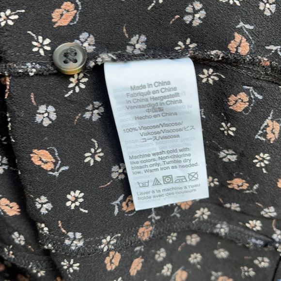 Madewell • square neck Prairie Posies smocked top - Picture 9 of 14